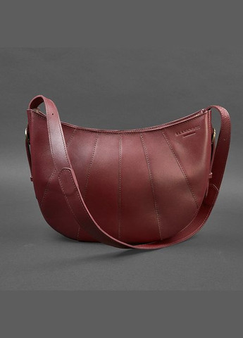 Кожаная женская сумка Круассан Krast бордовая (A-026596) BlankNote сумка бохо (327874065)