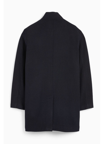 Темно-синє демісезонне Пальто у складі з вовною C&A