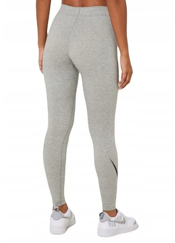 Серые летние леггинсы leg-a-see swoosh grey db3896-063 Nike
