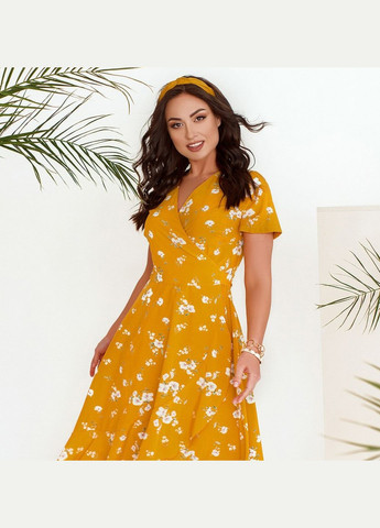 Гірчична сукня Liton