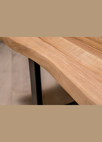 Кофейный стол с живыми краями M (орех) Чайный столик с стиле лофт EcoWalnut (294613520)