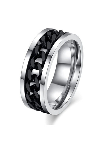 Кільце спінер з ланцюжком із нержавіючої медичної сталі RS-050 No Brand (299634615)