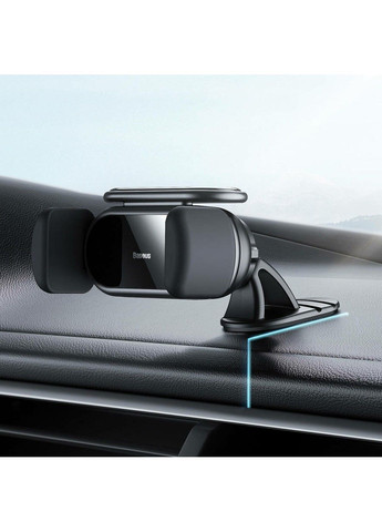 Автотримач для телефона Steel Cannon pro Solar Electric Car Mount Black Baseus (371363224)