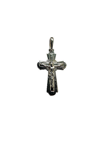 Срібний хрестик з розп'яттям Ісуса Христа ✝️ | Класика та духовність Family Jewelry House (338438270)