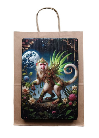 Серія "Талісмани року-Мавпа" дерев'яне єксклюзивне панно 20х28см Handmade (316258907)