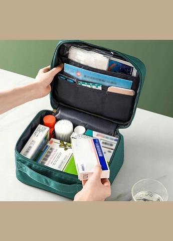 Містка дорожня туристична аптечка Сіра Edibazzar (297643232)