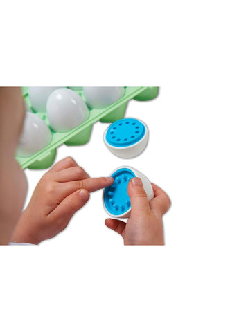 Набор математических яиц "Совпадение цветов" (12 штук) Лоток с яйцами Цифры Colour Match Egg Set Tickit (342374282)