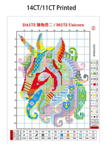 Набор для вышивания по нанесённой на канву схеме "Koi Carp Swimming". AIDA 14CT printed 47*47 см Joy Sunday (313614303)