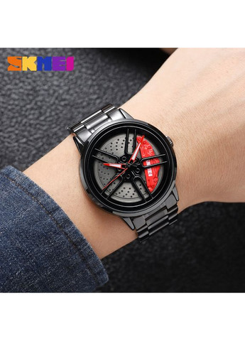 Часы кварцевые черные с люминесцентной подсветкой для мужчин спортивные стильные ProDobro (367267400)