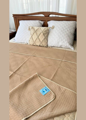 Тонкое летнее одеяло-покрывало охлаждающее 210x230 см Беж (П4К-pokruvalo-holodok-002-02) No Brand (306633764)