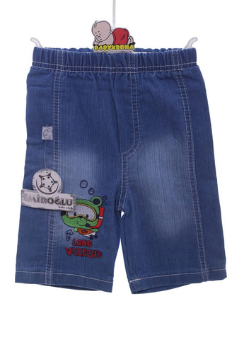Блакитний літній джинсові шорти з футболкою для хлопчика swimmer блакитний 92 см (37853) BABYKROHA