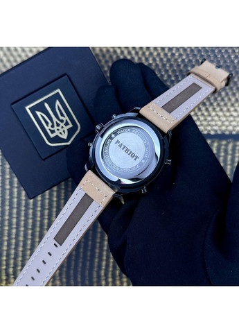 Наручные часы Тризуб злото черные мужские кварцевые с будильником и хронографом ProDobro (367267766)