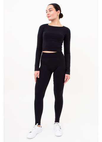 Топ вкорочений Giulia T-SHIRT WITH LONG SLEEVES - (351854504)