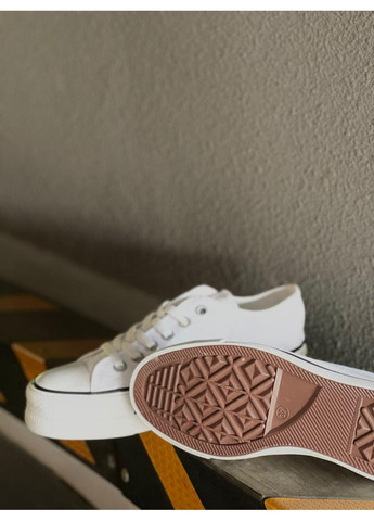 КЕДЫ ЖЕНСКИЕ CONVERSE ALL STAR LOW WHITE КОНВЕРС No Brand белые демисезоны (369391506)