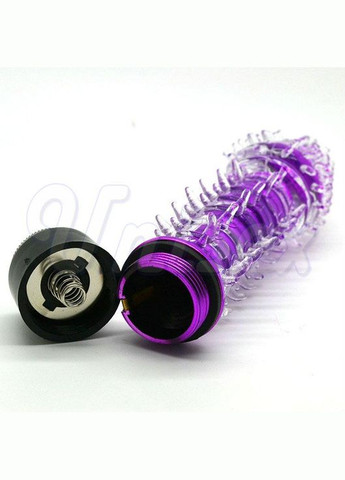 Вібратор силіконовий із шипами вагінально-анальний Блакитний No Brand (340914566)