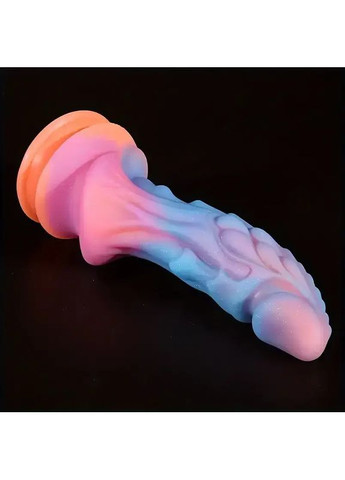 Рельєфний фалоімітатор що світиться в темряві на присосці 22 см + Реалістичний фалоімітатор дилдо фалос 23 см No Brand (370639538)