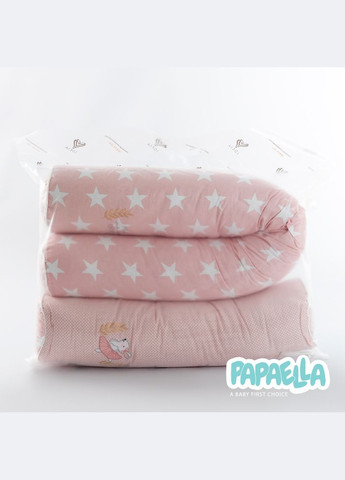 Бортик валик защитный мультифункциональный PAPAELLA 60х15 см, 120х15 см, детская кроватка, пудра IDEIA (302975669)