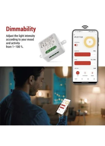 Умный модуль регулировки яркости H5107, ZigBee 3.0, 1-канальный Emos (398635115)