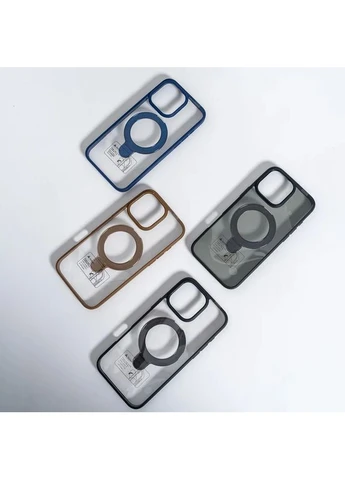 Чехол-накладка Spigen для Apple iPhone 13 противоударный поликарбонат синий No Brand Magnetic Ring (401167666)