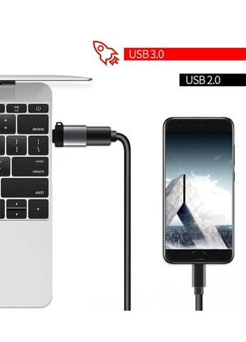 Адаптер Переходник USB 3.0мамама на Type-C Black (615188474) GT (316093727)