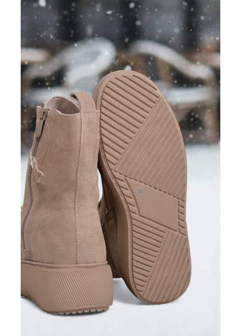 Черевики жіночі замшеві зимові бежеві (CQ268) Seven (372854055)