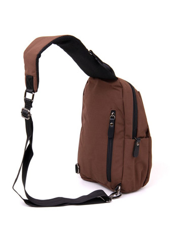 Сумка слинг мужская через плечо нейлоновая коричневая 20634 Vintage (362418093)