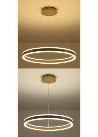 Світлодіодна люстра підвісна з пультом та додатком для телефону STELLA 96Вт 600x1200мм Золота ESLLSE (354298518)