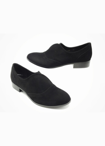 Женские туфли черные замшевые P-17-14 24,5 см (р) patterns