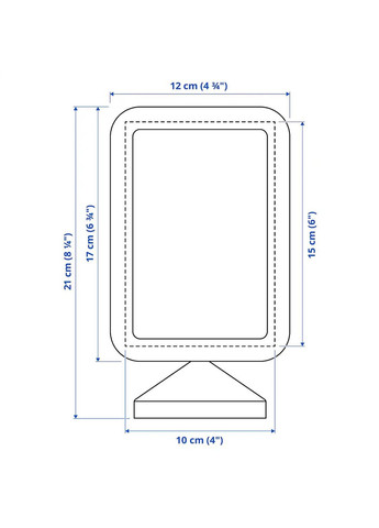 Рамка ІКЕА FIKONTRAD 10х15 см (60518716) IKEA (278408558)