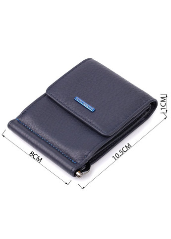 Вертикальний чоловічий затискач із зернистої натуральної шкіри 20862_1 (3595 navy) Синій Tony Perotti (361659696)