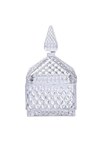 Цукерниця скляна з кришкою 8.5х8.5х15 см квадратна HP-YH-41 Yiwu (371481117)