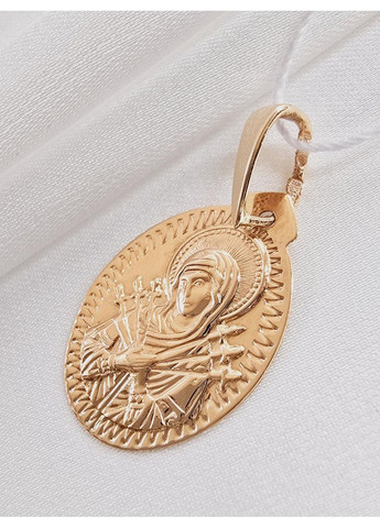 Золотая ладанка-икона «Божья Матерь Семистрельная» 7034-1п No Brand (370792305)