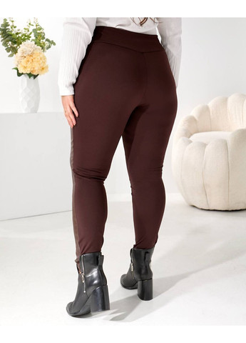 Жіночі лосини на флісі з вставками з еко-шкіри Osoblyva (366844004)