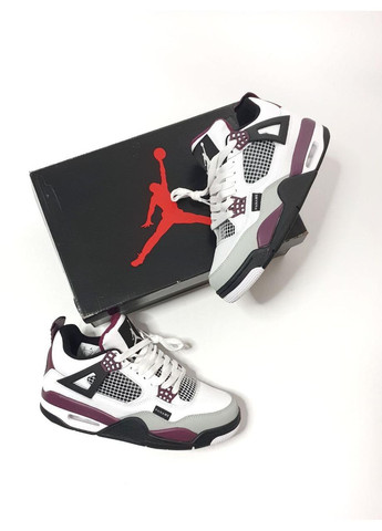КРОССОВКИ ЖЕНСКИЕ NIKE AIR JORDAN 4 PARIS-SAINT GERMAIN НАЙК АИР ДЖОРДАН No Brand белые демисезоны (367170242)