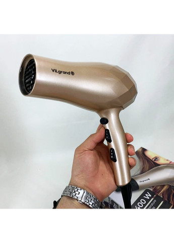 Фен VILGRAND VHD 2424TI. Цвет: бежевый No Brand (350936990)