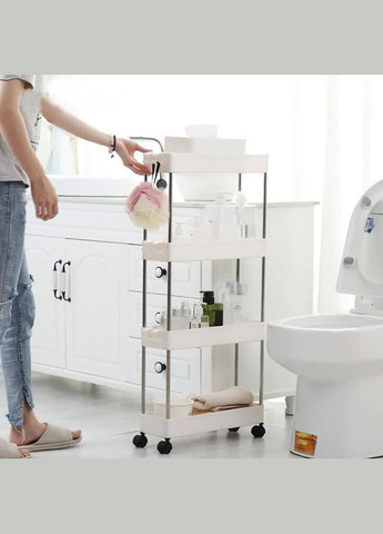 Складная полка для кухни и ванной на колесиках Supretto (297442917)