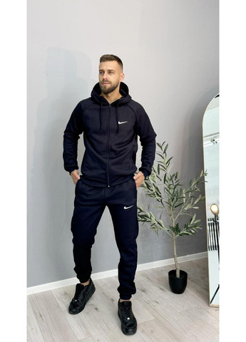 Спортивний костюм унісекс зима темно-синій No Brand (370218001)