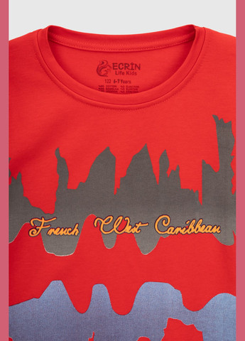 Червона літня футболка Ecrin