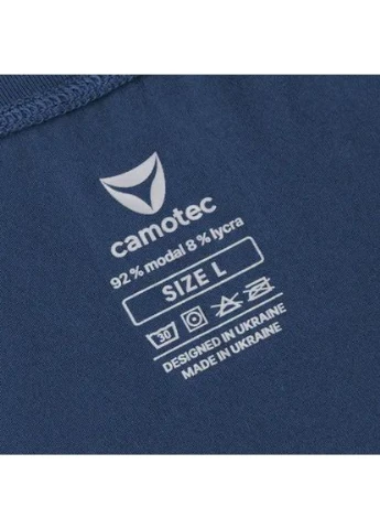 Синя футболка modal logo 2.0 синій Camotec