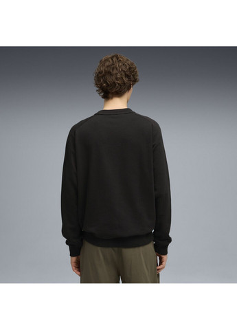 Черный свитшот scuderia ferrari sportswear shield crew men Puma однотонный (369369700)