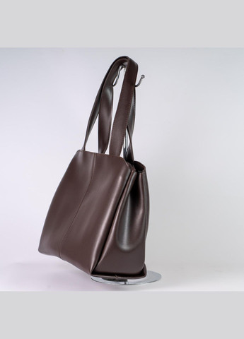 Сумка жіноча Шопер функціональна коричнева з екошкіри NIUNIU (336493077)