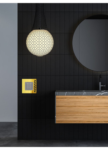 Наклейки зеркальные на стену интерьерные акриловые рамки под выключатель №4 Золото 1 шт. Ваша Світлість (366334628)