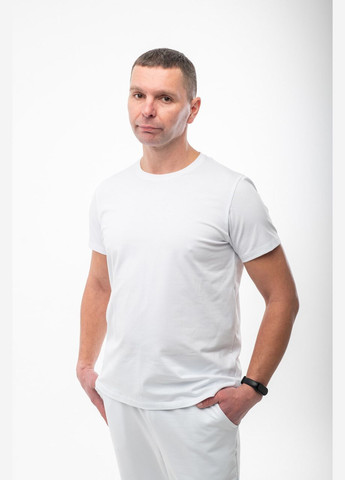 Біла базова чоловіча футболка з коротким рукавом V.O.G.