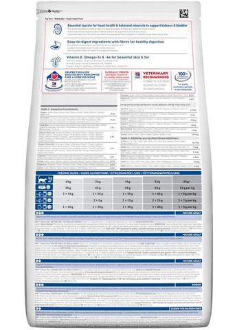 Сухий корм для зрілих кішок від 7 років Science Plan Mature Adult 7+ з куркою 1.5 кг Hill's (315825247)