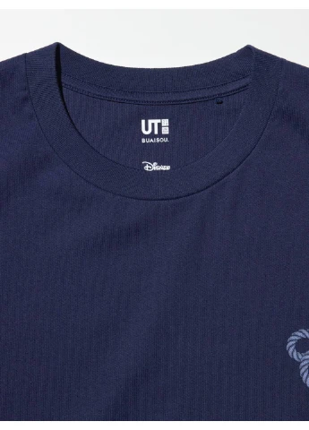 Индиго футболка Uniqlo
