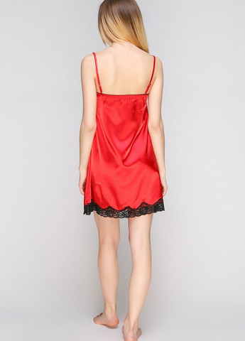 Бордовая домашний рубашка однотонная Serenade без рукава