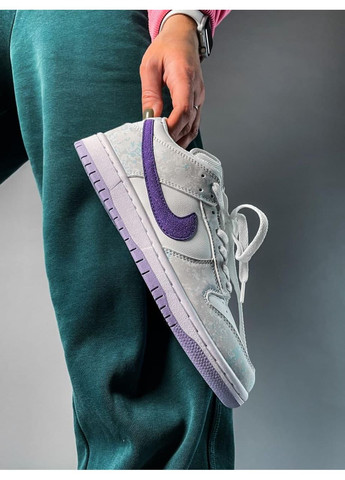 КРОСІВКИ ЖІНОЧІ NIKE DUNK DUNK LOW PURPLE PULSE НАЙК СБ ДАНК No Brand білі демісезони (367177014)