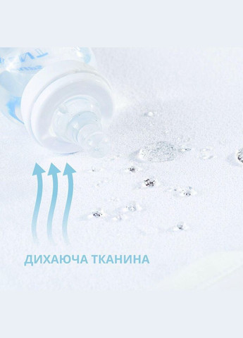 Наматрасник 2 шт детский в кроватку 60х120х15 см непромокаемый натяжной с резинкой по периметру хлопок PAPAELLA (367727621)