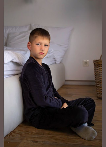 Сіра зимня піжама для хлопчика (підліткова) hc (h001-6412-030) No Brand