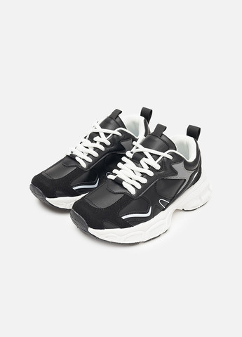 Женские кроссовки на плоской подошве цвет черный CB-00260218 Stilli чёрные демисезоны (309004187)